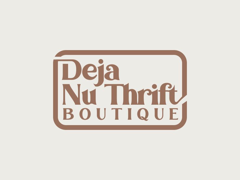 Deja Nu Thrift Boutique logo design by giphone