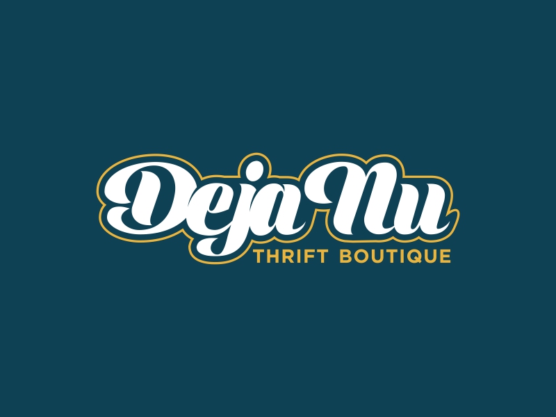 Deja Nu Thrift Boutique logo design by qqdesigns