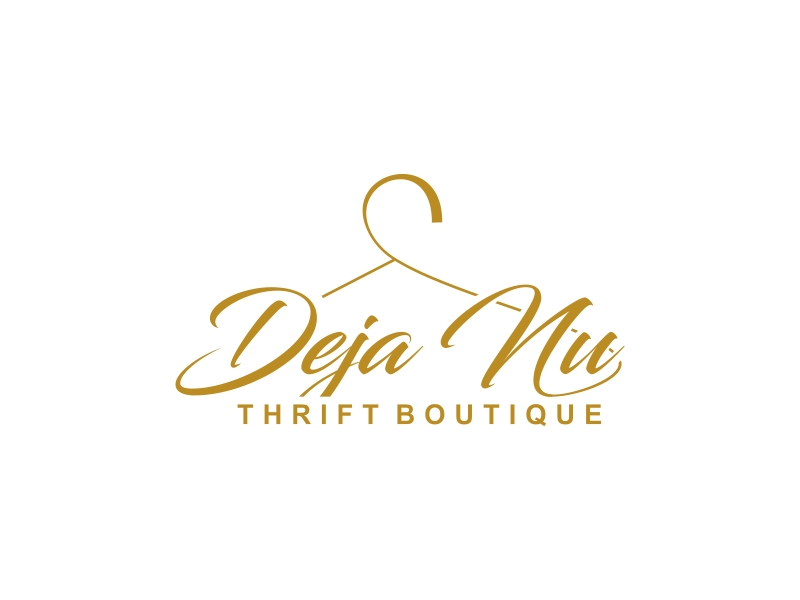Deja Nu Thrift Boutique logo design by Yulioart