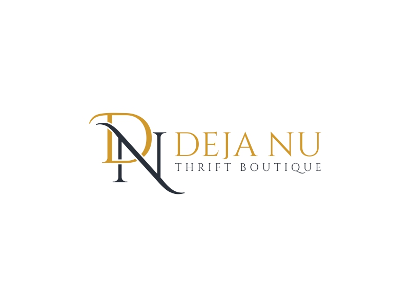 Deja Nu Thrift Boutique logo design by goblin