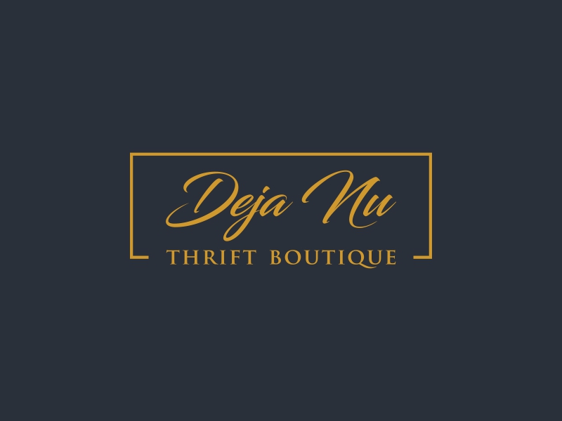 Deja Nu Thrift Boutique logo design by goblin