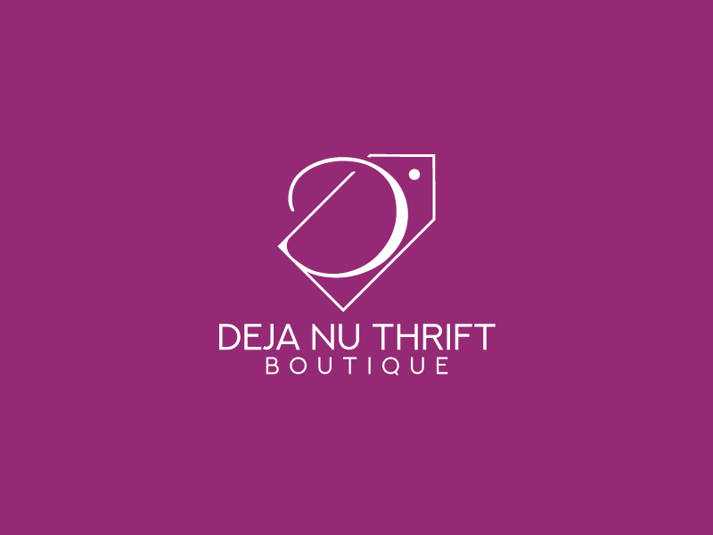 Deja Nu Thrift Boutique logo design by artbitin