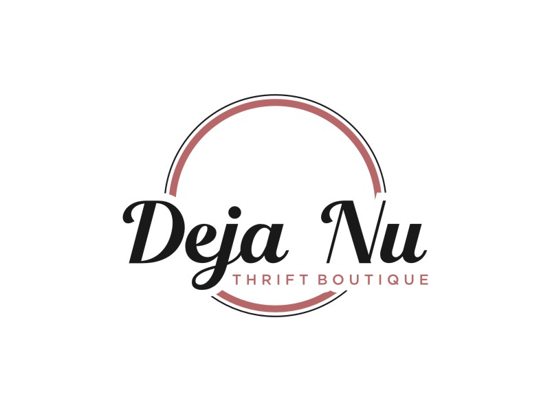Deja Nu Thrift Boutique logo design by Artomoro