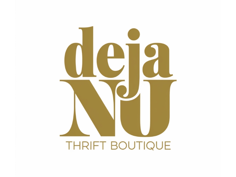 Deja Nu Thrift Boutique logo design by Marena