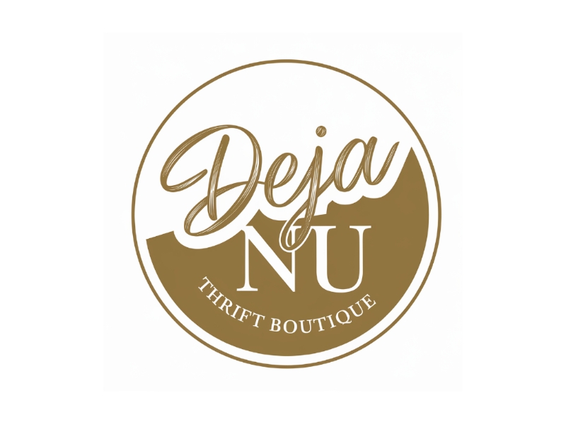 Deja Nu Thrift Boutique logo design by Marena