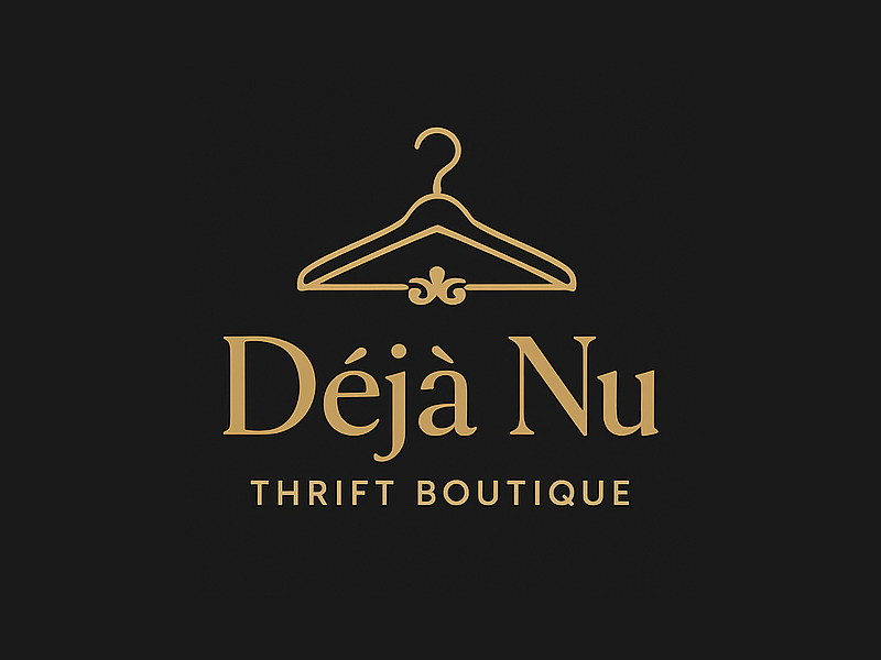 Deja Nu Thrift Boutique logo design by Bright Ritchil