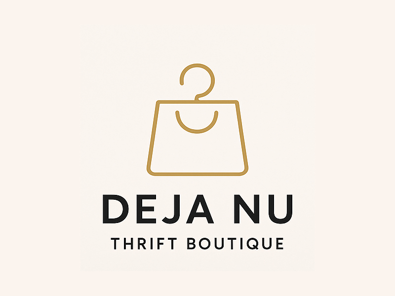 Deja Nu Thrift Boutique logo design by Bright Ritchil