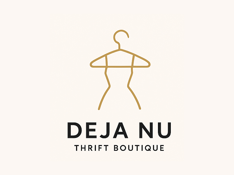 Deja Nu Thrift Boutique logo design by Bright Ritchil