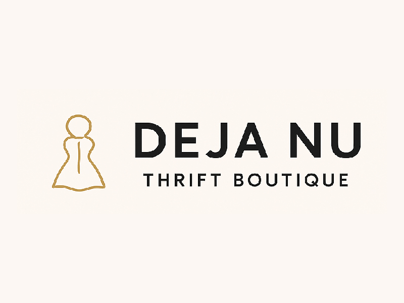Deja Nu Thrift Boutique logo design by Bright Ritchil