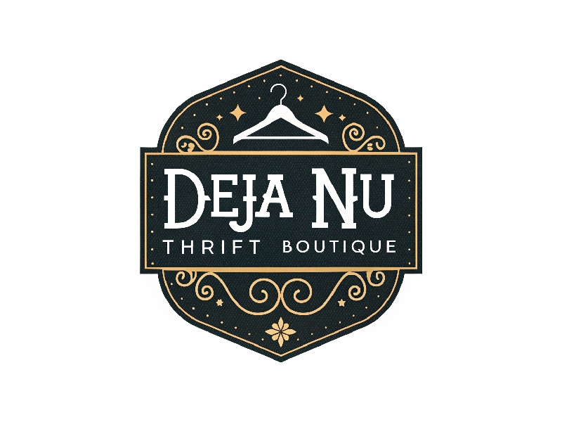 Deja Nu Thrift Boutique logo design by Bright Ritchil