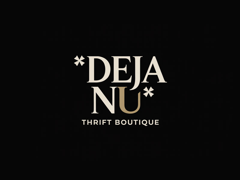 Deja Nu Thrift Boutique logo design by jandu