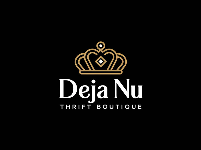 Deja Nu Thrift Boutique logo design by jandu