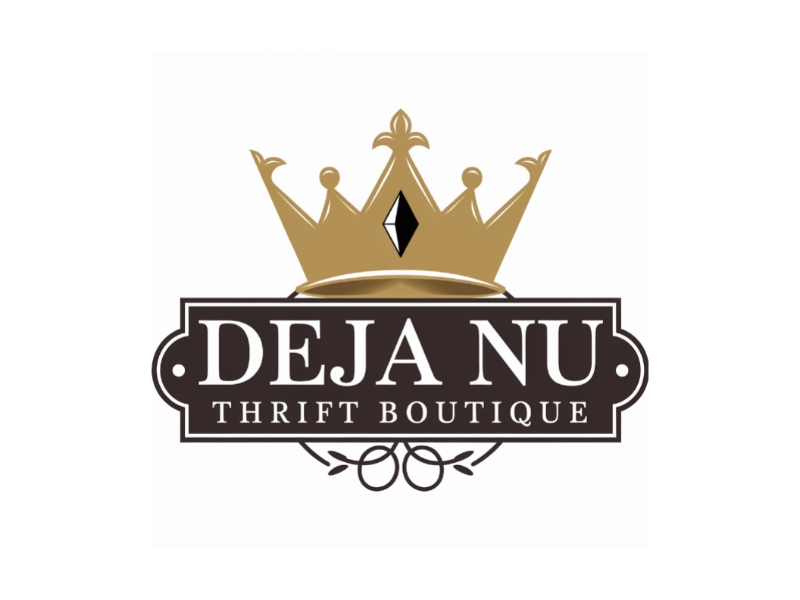 Deja Nu Thrift Boutique logo design by Queen D