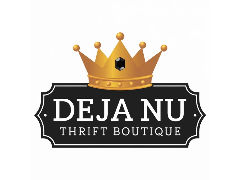 Deja Nu Thrift Boutique logo design by Queen D