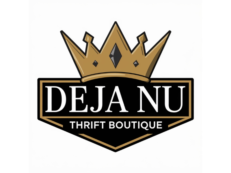 Deja Nu Thrift Boutique logo design by Queen D