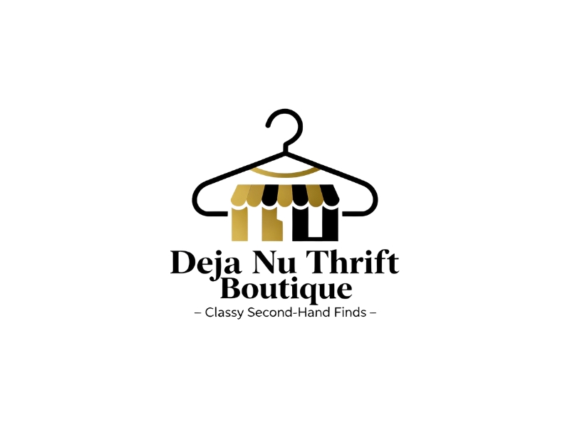 Deja Nu Thrift Boutique logo design by iffikhan