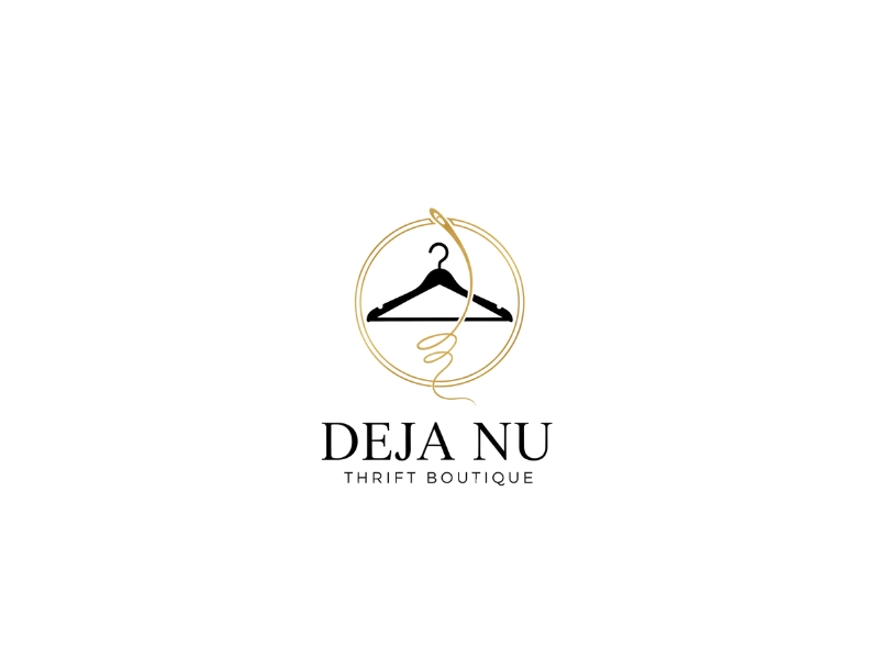 Deja Nu Thrift Boutique logo design by iffikhan