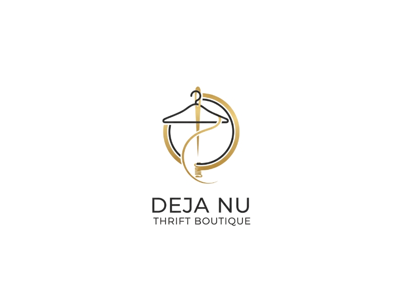 Deja Nu Thrift Boutique logo design by iffikhan