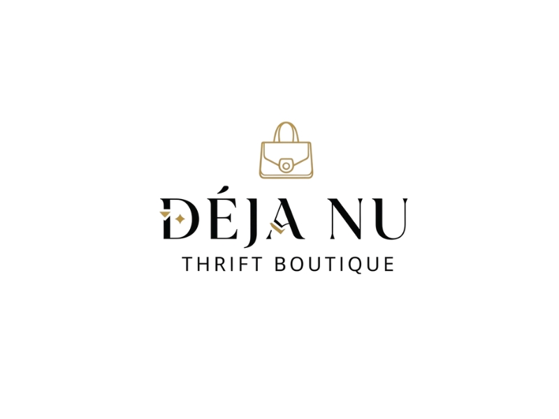Deja Nu Thrift Boutique logo design by iffikhan