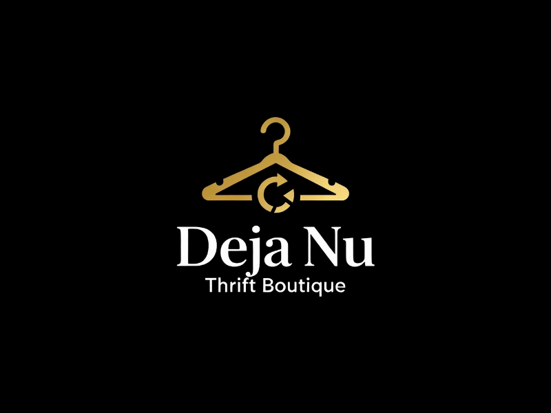 Deja Nu Thrift Boutique logo design by iffikhan