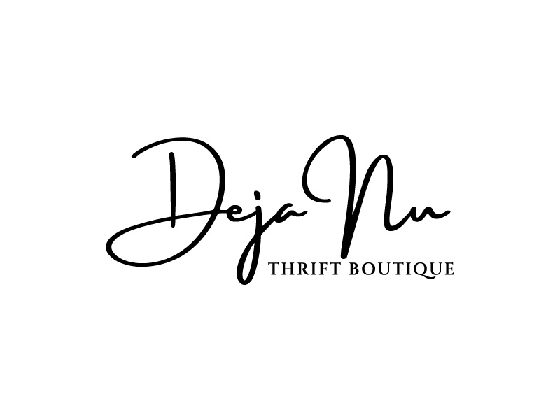 Deja Nu Thrift Boutique logo design by bigboss