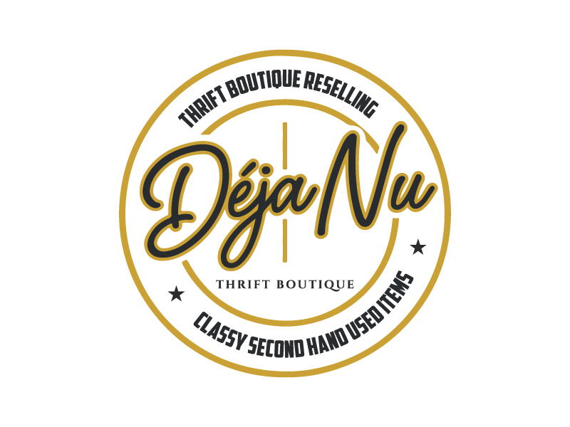 Deja Nu Thrift Boutique logo design by Rahul Biswas