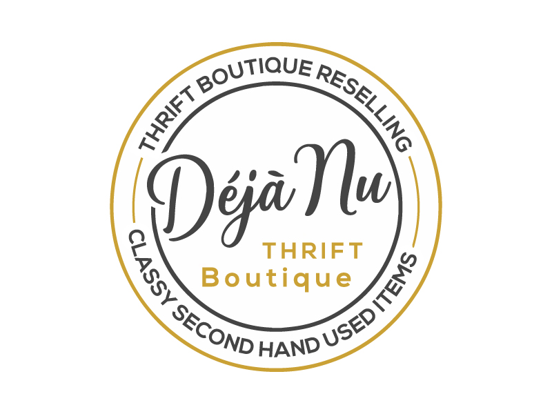 Deja Nu Thrift Boutique logo design by Rahul Biswas