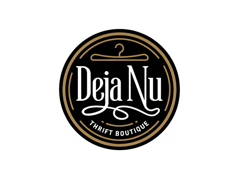 Deja Nu Thrift Boutique logo design by IamSoya