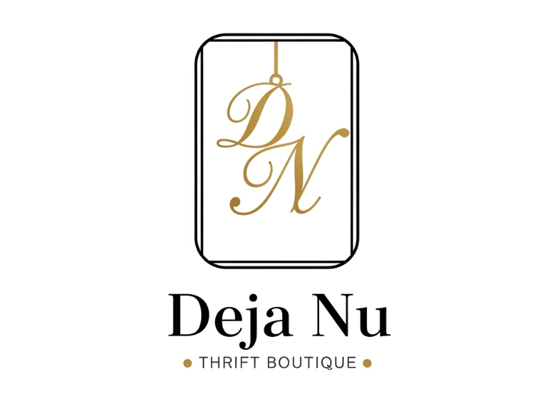 Deja Nu Thrift Boutique logo design by cwrproject