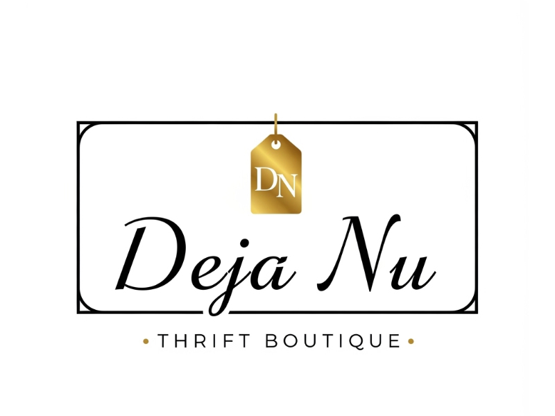 Deja Nu Thrift Boutique logo design by cwrproject