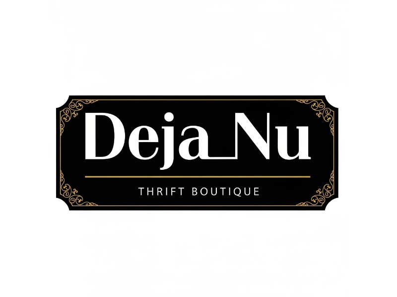 Deja Nu Thrift Boutique logo design by cwrproject