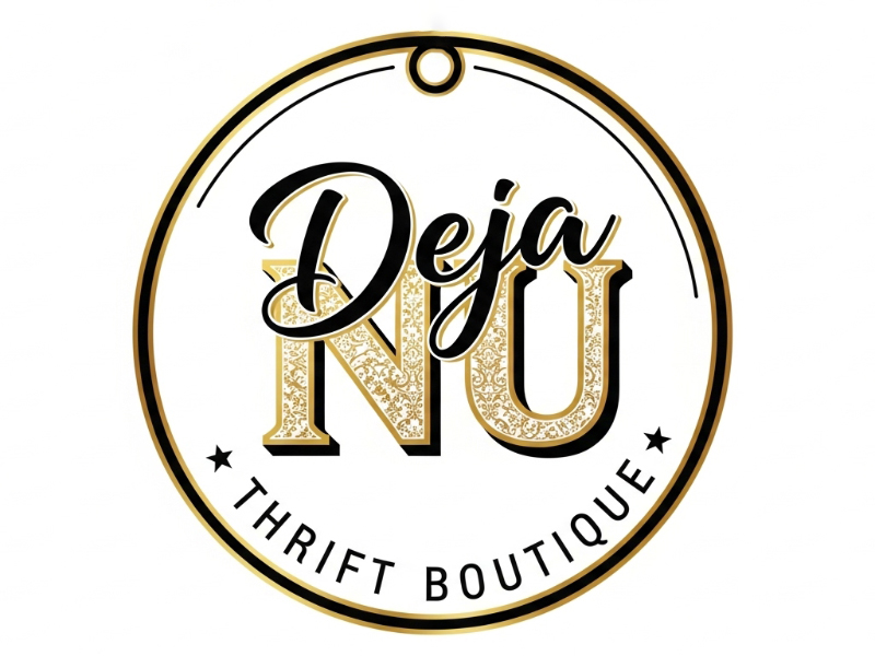 Deja Nu Thrift Boutique logo design by cwrproject