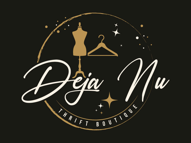 Deja Nu Thrift Boutique logo design by Rahul Biswas