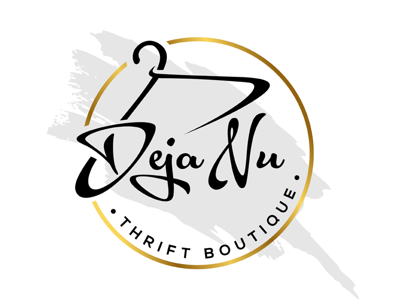 Deja Nu Thrift Boutique logo design by MAXR