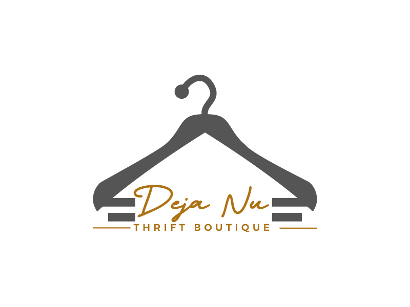 Deja Nu Thrift Boutique logo design by Biswanath