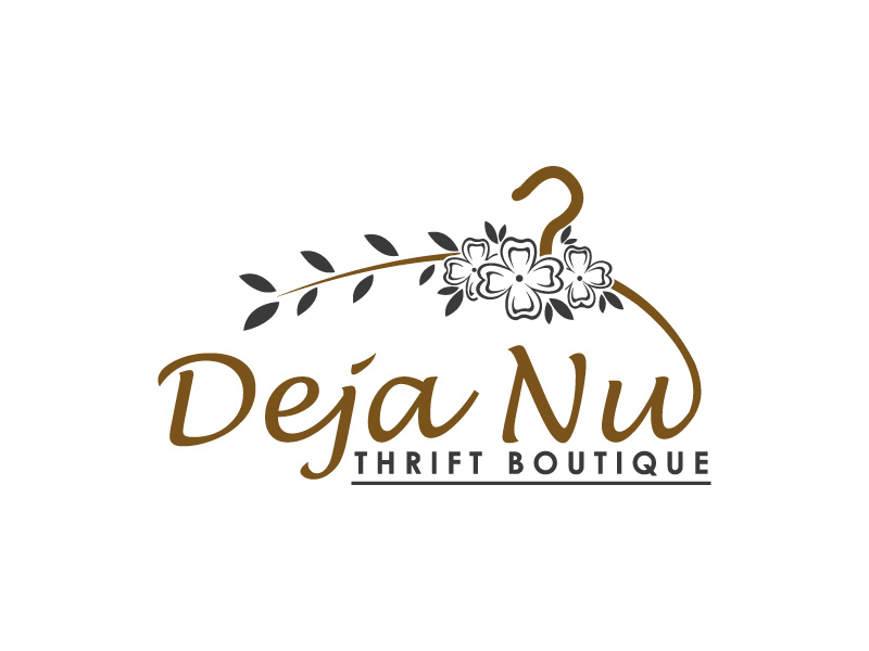 Deja Nu Thrift Boutique logo design by Biswanath