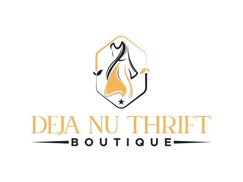 Deja Nu Thrift Boutique logo design by Biswanath