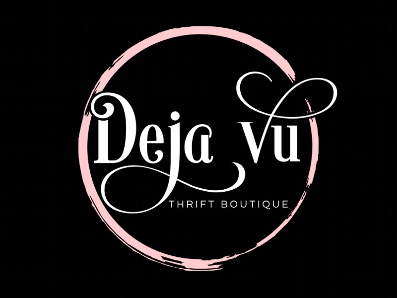 Deja Nu Thrift Boutique logo design by coco