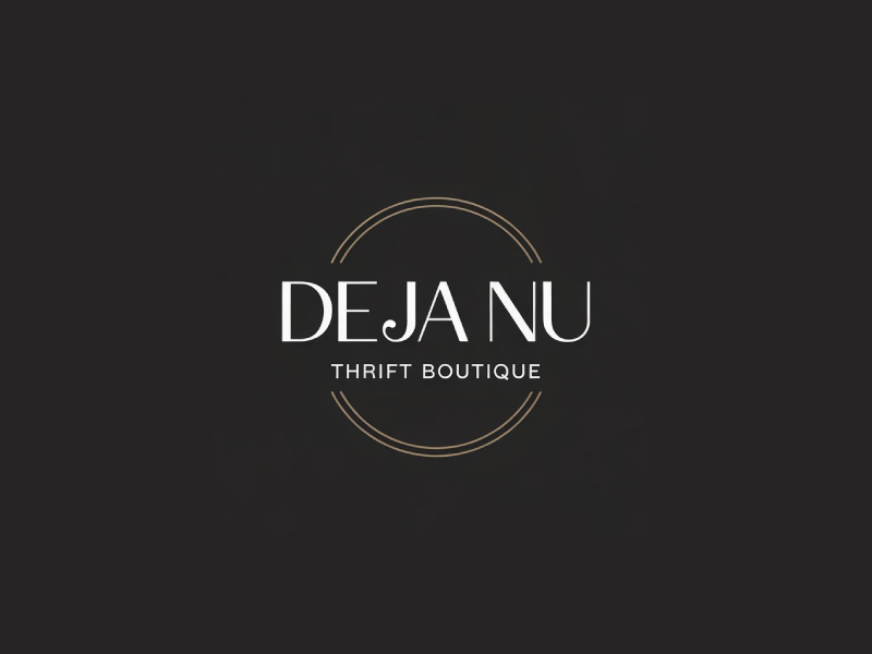 Deja Nu Thrift Boutique logo design by Poki