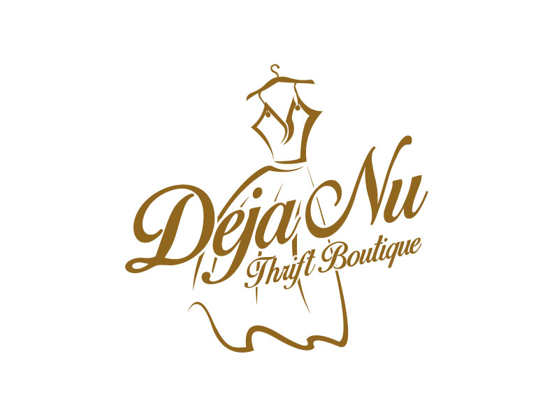 Deja Nu Thrift Boutique logo design by SDLOGO