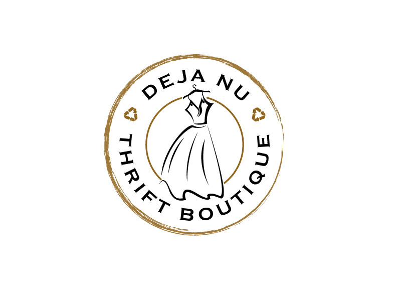 Deja Nu Thrift Boutique logo design by SDLOGO