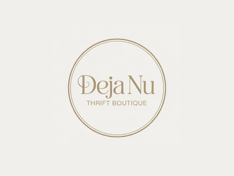 Deja Nu Thrift Boutique logo design by Poki