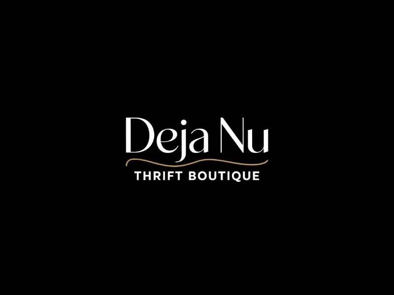 Deja Nu Thrift Boutique logo design by Poki