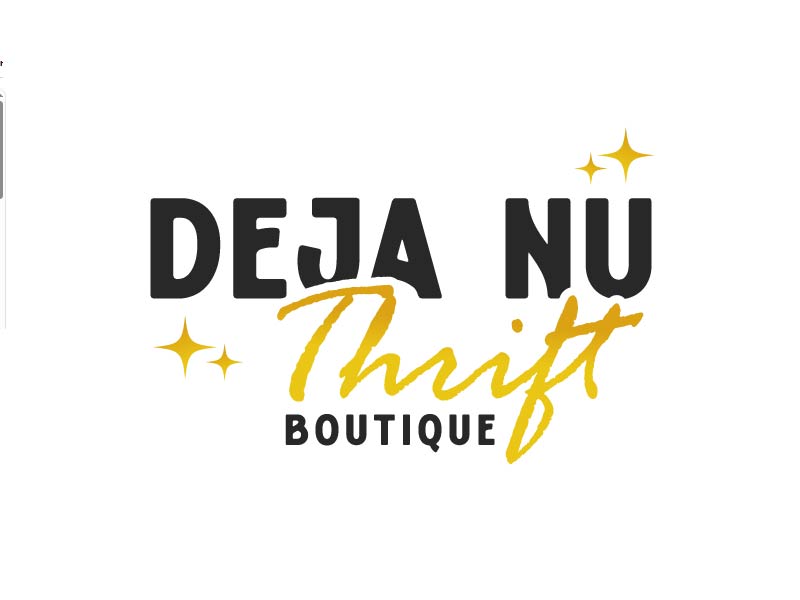 Deja Nu Thrift Boutique logo design by Biswanath