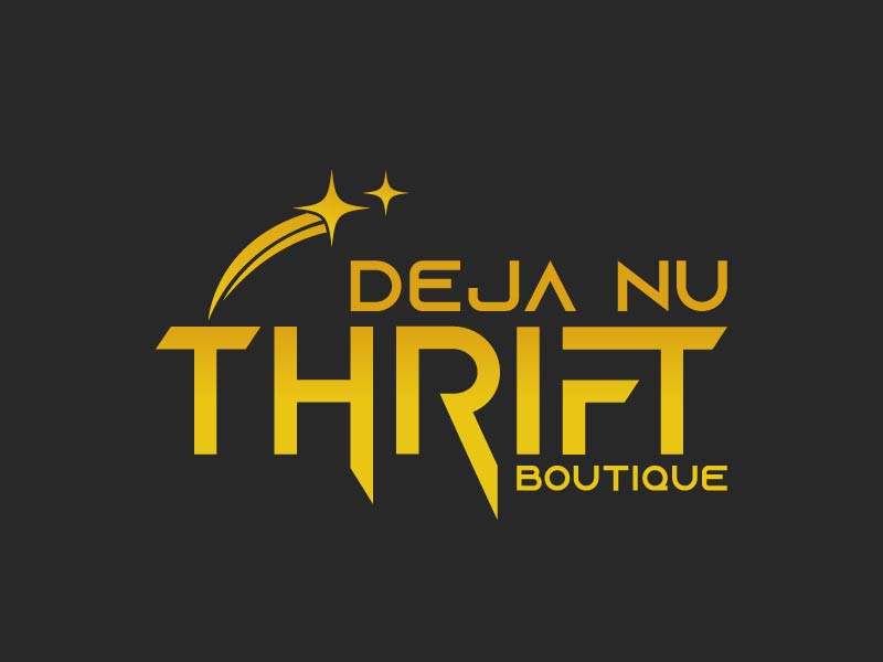 Deja Nu Thrift Boutique logo design by Biswanath