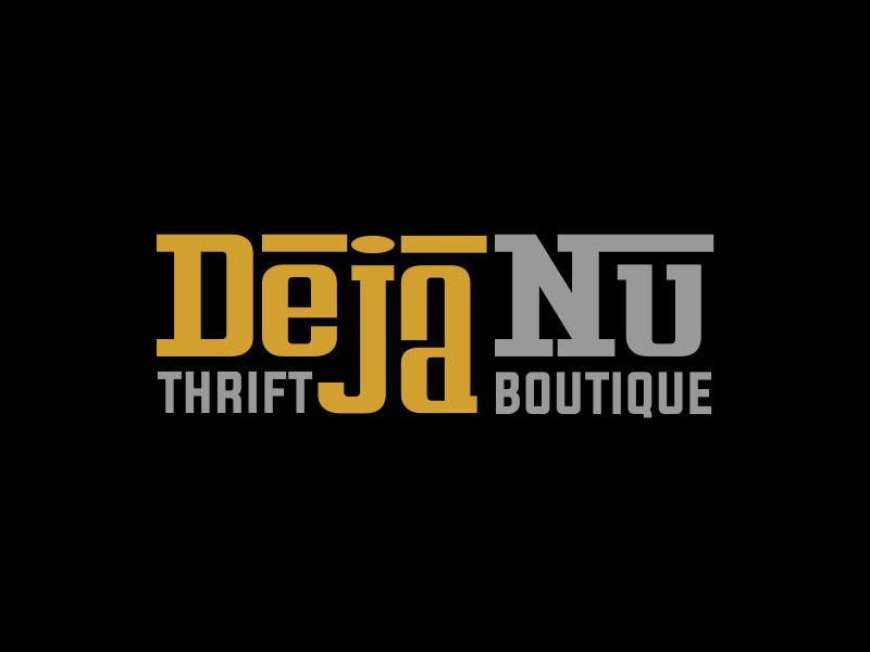 Deja Nu Thrift Boutique logo design by done