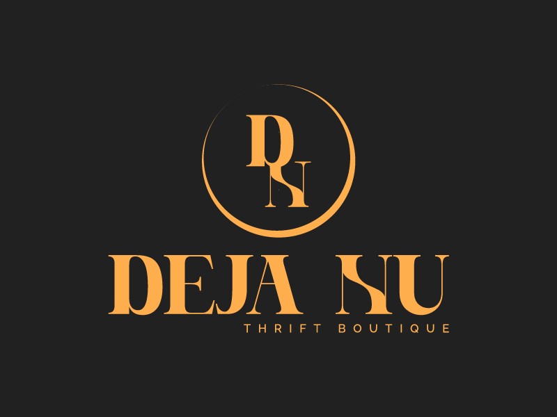 Deja Nu Thrift Boutique logo design by Biswanath