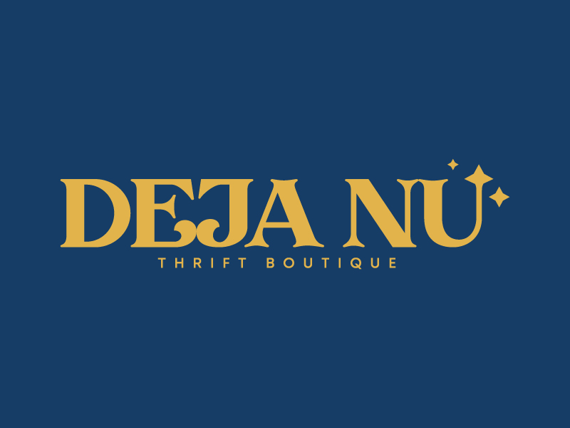 Deja Nu Thrift Boutique logo design by Biswanath