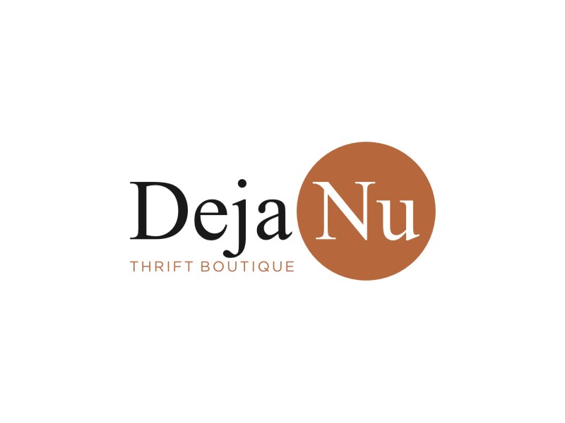 Deja Nu Thrift Boutique logo design by Artomoro