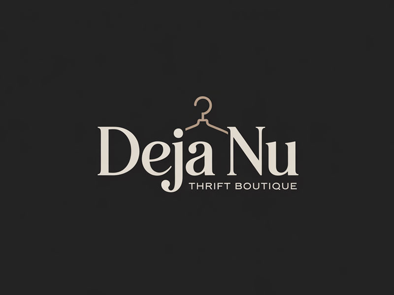 Deja Nu Thrift Boutique logo design by navneet